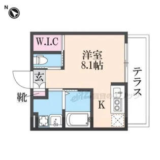 Pスマイルカーサ バラ公園【1階】の間取り