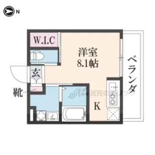 Pスマイルカーサ バラ公園【3階】の間取り