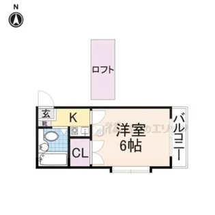 キャッスル若草【2階】の間取り