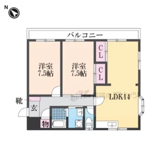 五月ハイツ【2階号室】の間取り