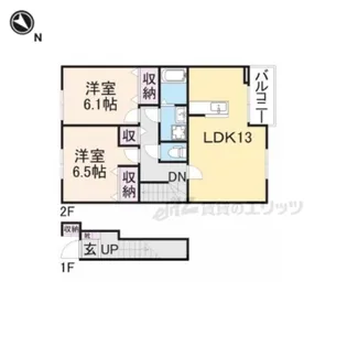 ハピネスホーム?【202号室】の間取り