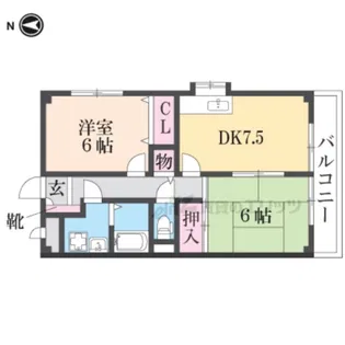 ハイツ桜ヶ丘【401号室】の間取り