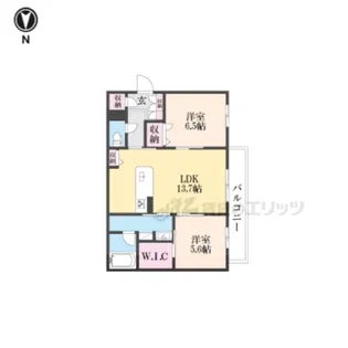 エクセレント 新大宮【2階】の間取り