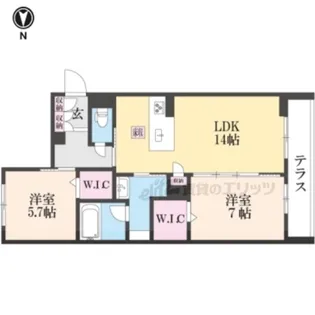 ソラマ【101号室】の間取り