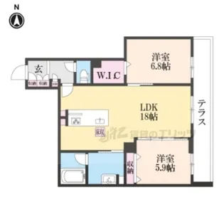 ソラマ【103号室】の間取り