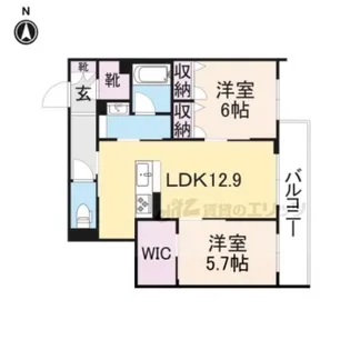 シャーメゾン カーサレジオ【3階】の間取り