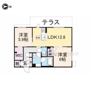 シャーメゾン カーサレジオ【2階】の間取り