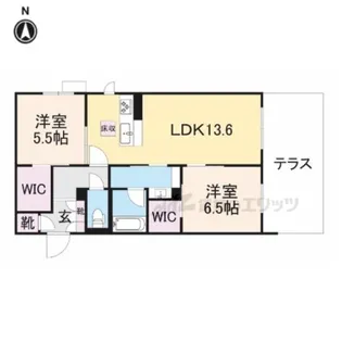 シャーメゾン カーサレジオ【1階】の間取り