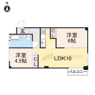 シーズン嵐山【6階】の間取り