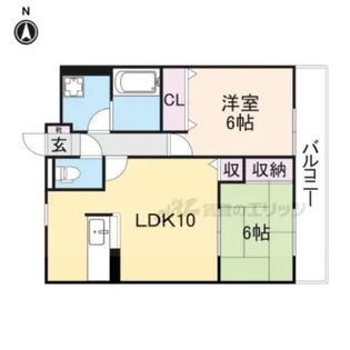 ヴィラ大鹿【2階】の間取り