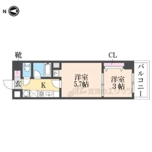 パークモダン伊丹【2階】の間取り