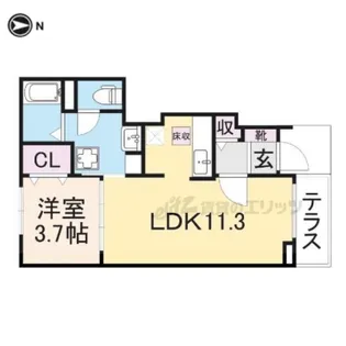 コート鶴田【1階】の間取り