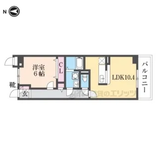 アニメート松下1号館【3階】の間取り