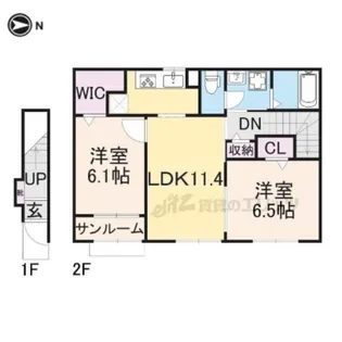 パーク・エノコダ【2階】の間取り