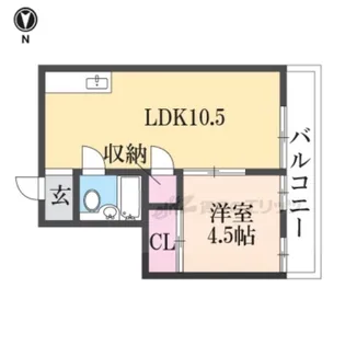伊丹中央ビル【4階】の間取り