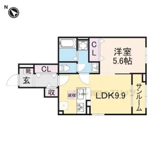 レジデンス荒牧【1階】の間取り