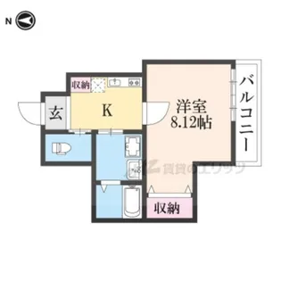 GLADVIS二条式部【403号室】の間取り