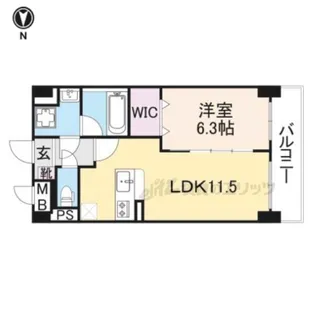 グラシス池尻【1階】の間取り