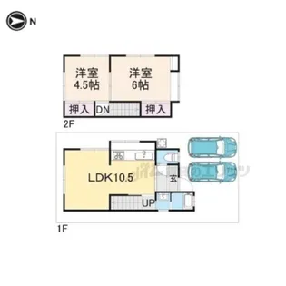 京都府木津川市山城町平尾越中谷【一戸建】の間取り