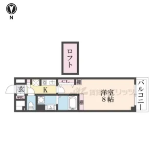 ラフィーネ伊丹?【7階】の間取り