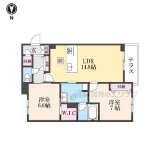 レジデンス三条宮前【1階】の間取り