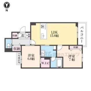 レジデンス三条宮前【4階】の間取り