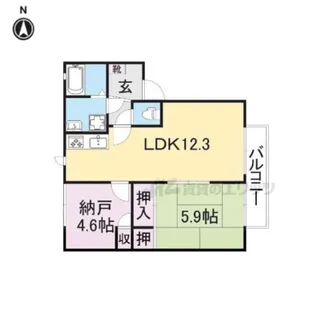 コート ジュネス【103号室】の間取り