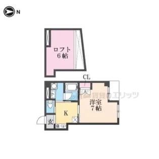 サンモールコート九条【3階】の間取り
