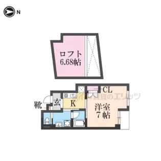 「サンモールコート九条」【3階】の間取り