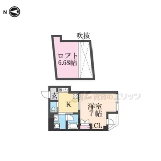 サンモールコート九条【3階】の間取り