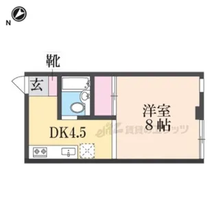 コーポ華【103号室】の間取り