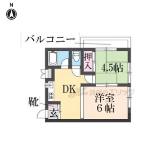 ヒルズ清水【1階】の間取り