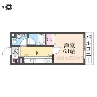 セレブ上小阪【202号室】の間取り