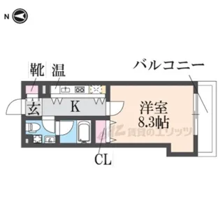 セレブ上小阪【301号室】の間取り