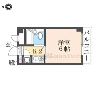 マンションヒラコウパート1【5階】の間取り