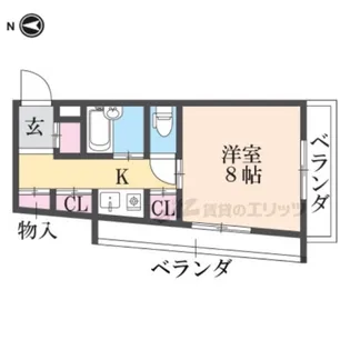 ひらこうパートI【5階】の間取り