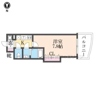 Luxe布施南【7階】の間取り