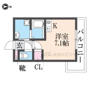 ツインエクセルダイドー【2階】の間取り