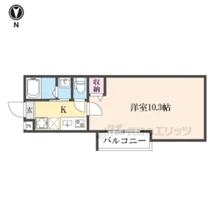 アークリード由美浜【2階】の間取り