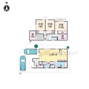 京都府京都市伏見区大亀谷六躰町【一戸建】の間取り