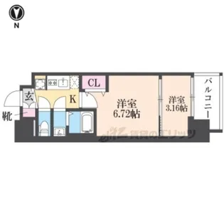 AELL OSAKA EAST【15階】の間取り