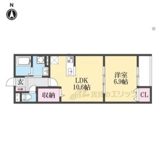 アート星田駅前【1階】の間取り