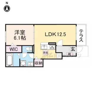 クローバー【1階】の間取り