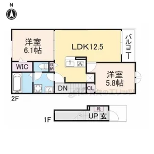 クローバー【2階】の間取り