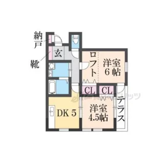 リゼ公文名【B103号室】の間取り