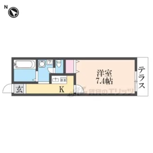 グラディート富雄駅前2番館(1階)【1階】の間取り