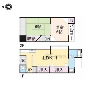 京都府京都市右京区鳴滝本町【一戸建】の間取り