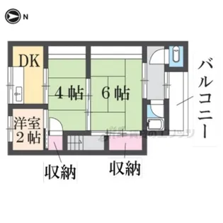 野口文化【3号室】の間取り