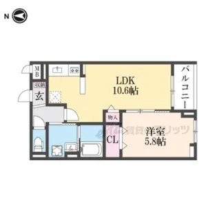 ブライト中野【3階】の間取り