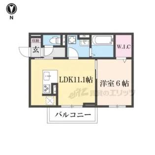 エレガンスビュー【2階】の間取り
